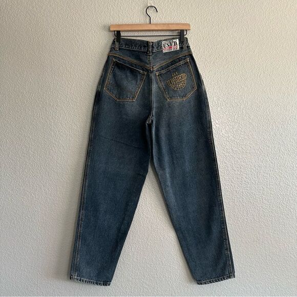 80's Vtg GET USED by Elie Denim Jeans High Waist Tapered Baggy Style Women's 28 - Picture 6 of 9